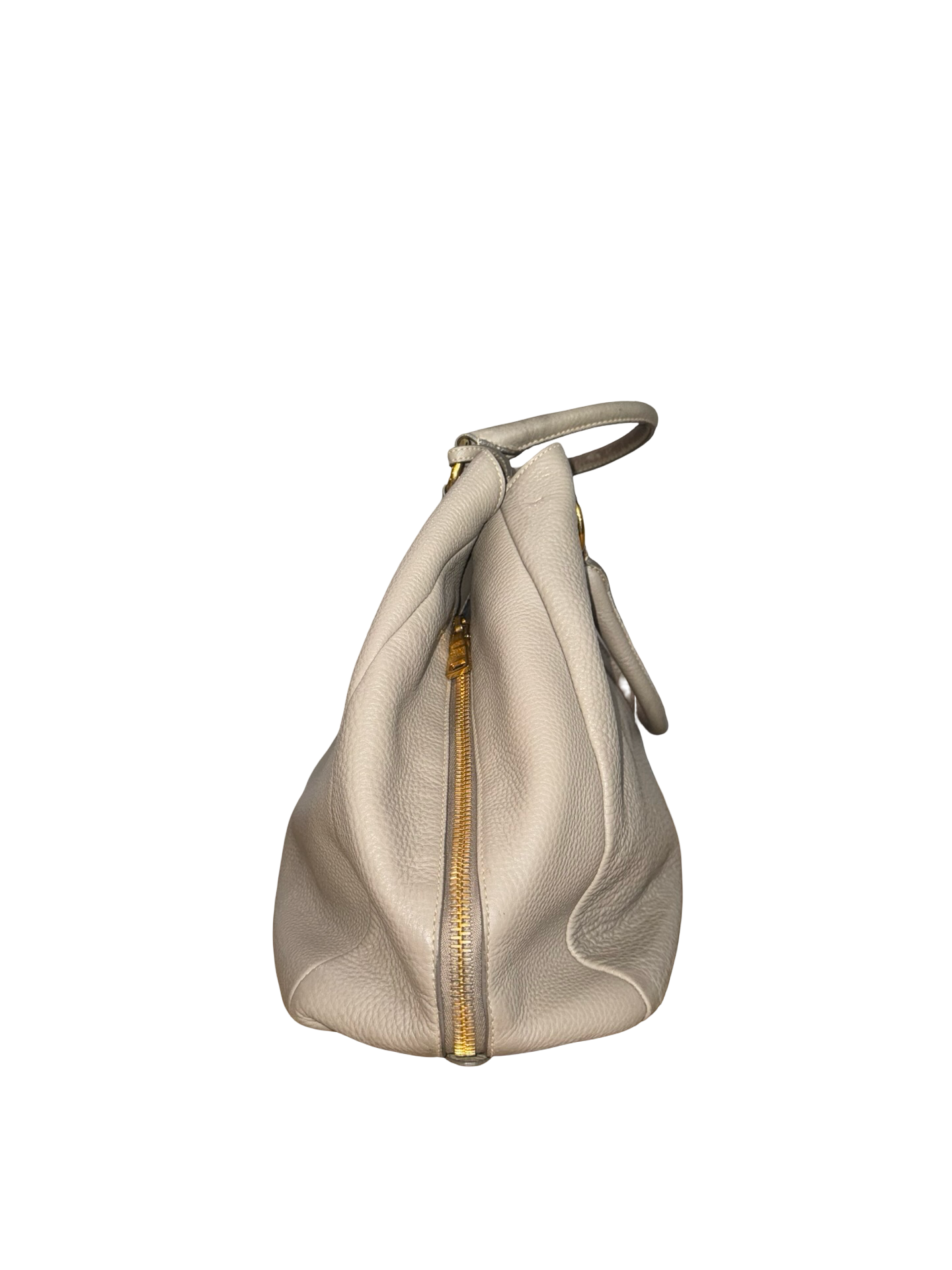 Prada Vitello Daino Leather Handle Bag- Gazelle Fashion and Style 