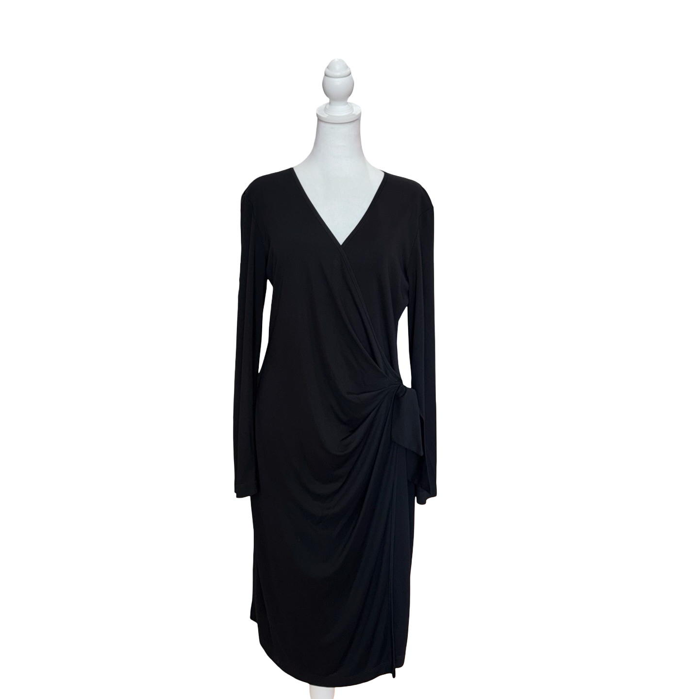 St. John Black Midi Dress- Gazelle Fashion and Style 