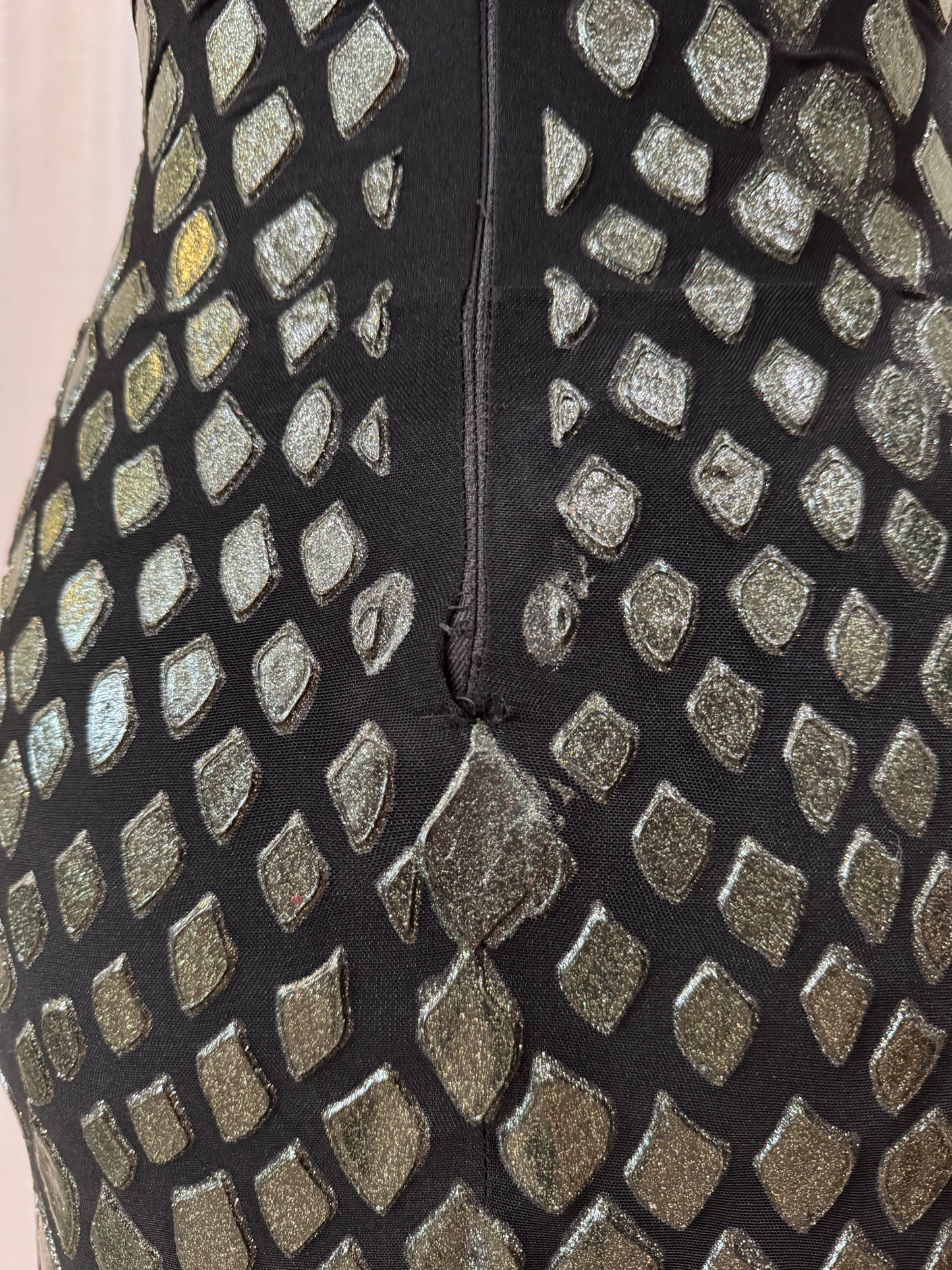 Ema Savahl Couture Mandarin Dragon Scale Dress-DRESS-Gazelle Fashion and Style