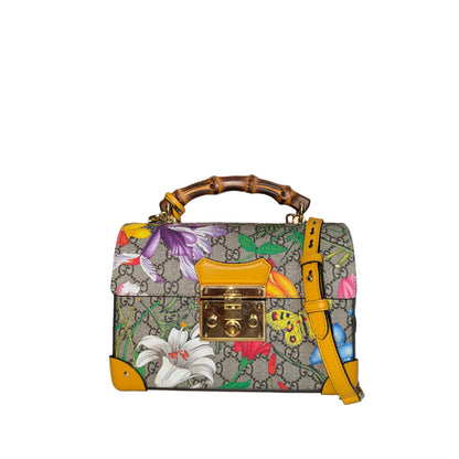 Gucci Flora Flora Bamboo Handbag- Gazelle Fashion and Style 