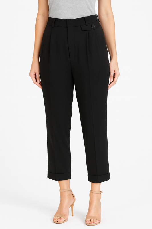 Isabel Marant Black Crop Pant-Pants-Gazelle Fashion and Style