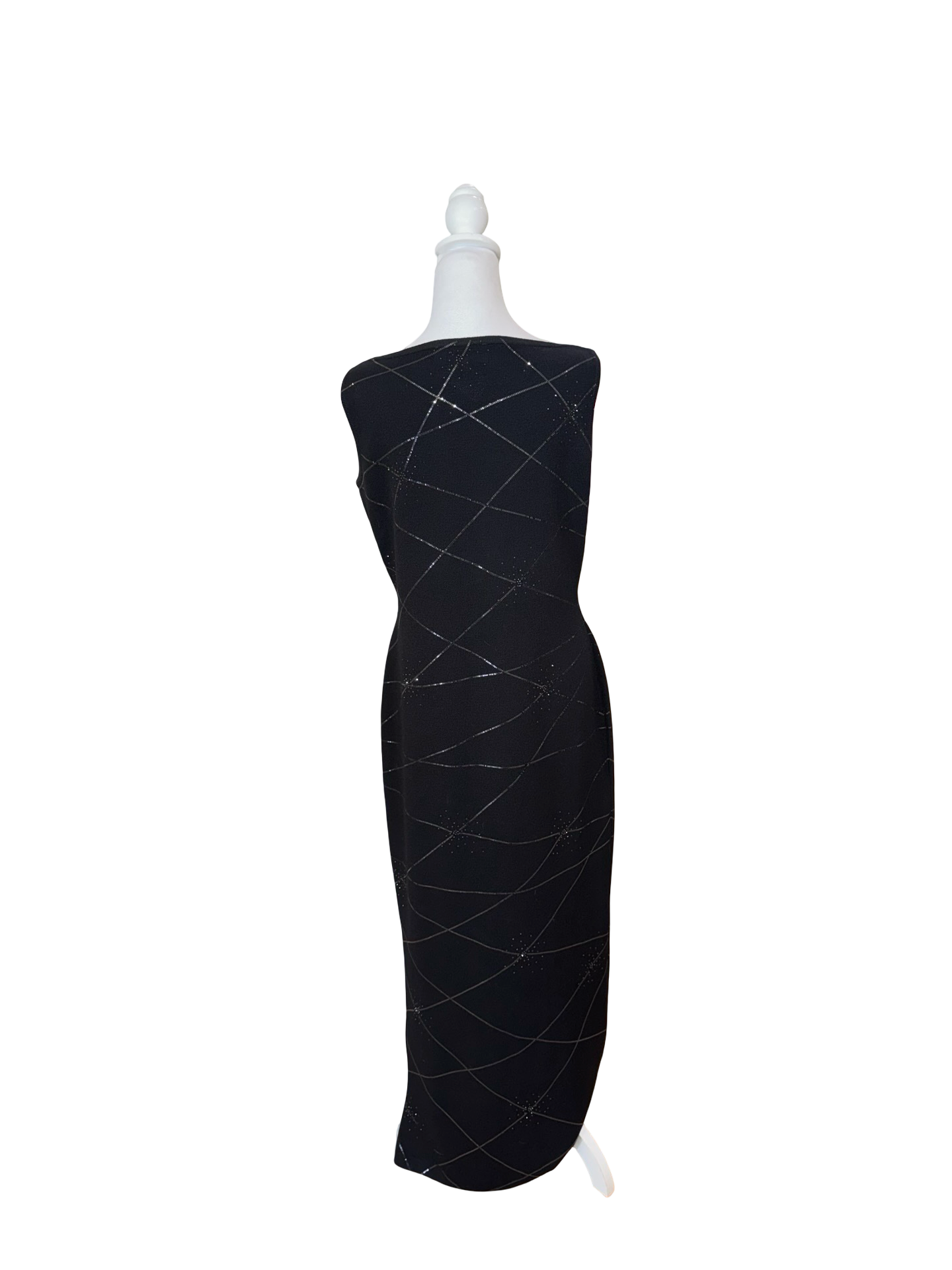 St. John. Evening Shimmer Knit Dress- Gazelle Fashion and Style 