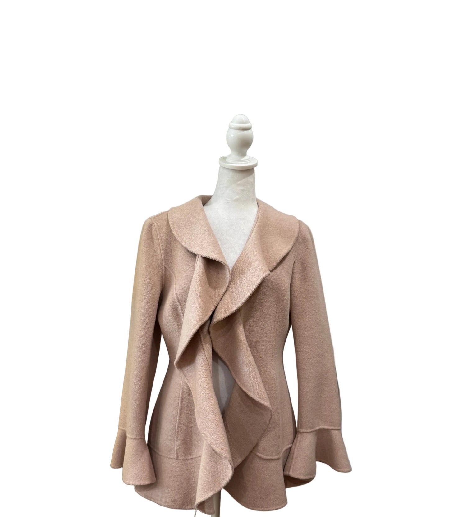 St. John Pink Ruffle Blazer-BLAZER-6-pink-Excellent-Gazelle Fashion and Style