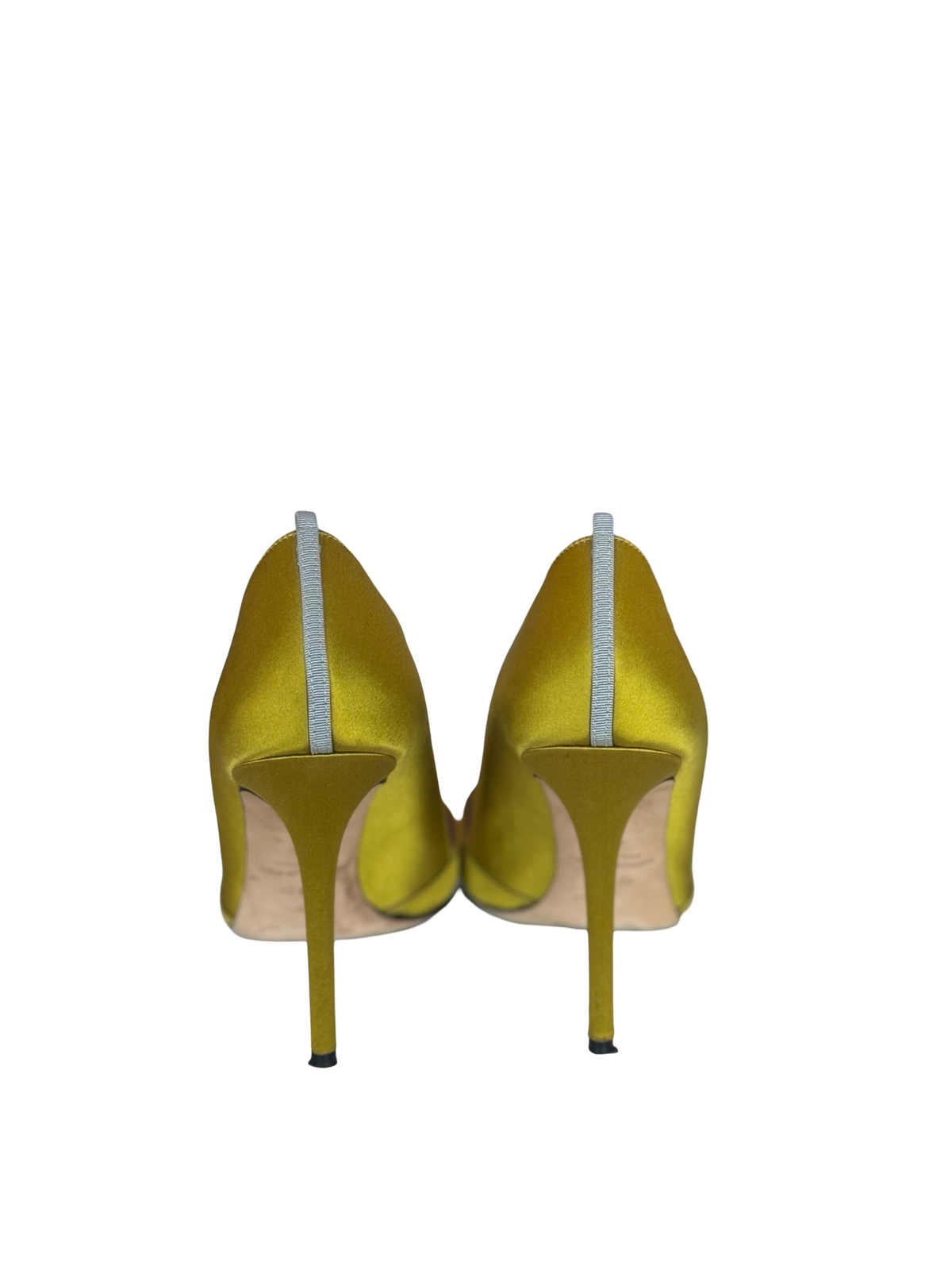 SJP Green Satin Pumps-SHOES-Gazelle Fashion and Style