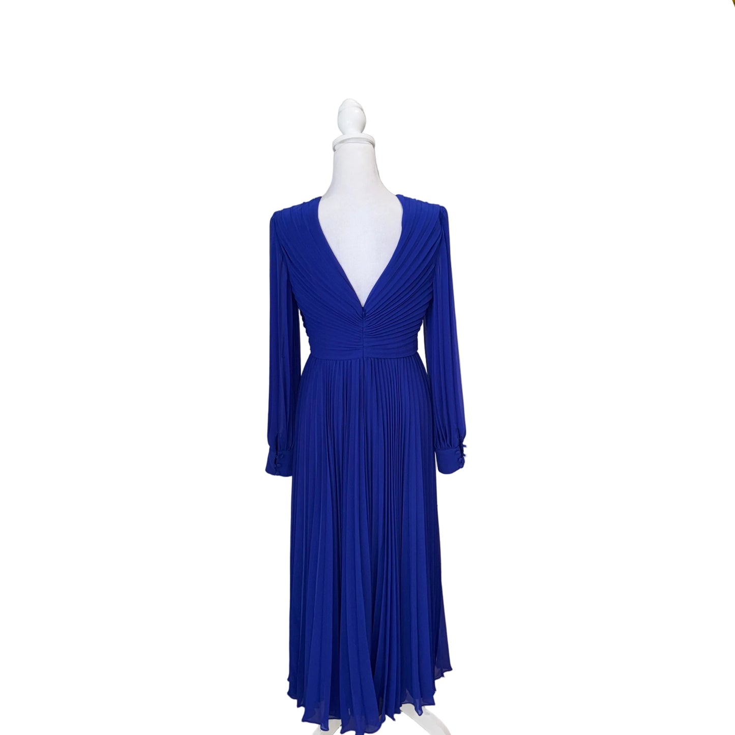 Badgely Mischka Pleated Maxi Dress-DRESS-Gazelle Fashion and Style