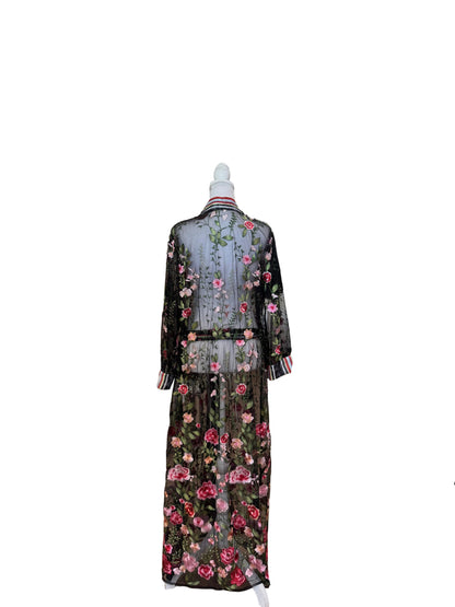 Aratta Journey Sheer Floral Kimono $149-KIMONO-Gazelle Fashion and Style
