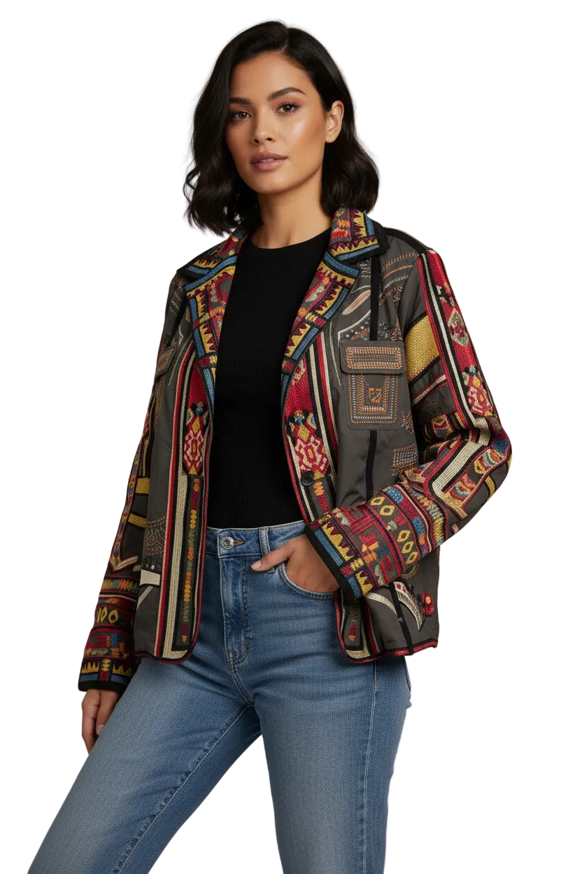 Johnny Was Rufus Jacket $250-JACKETS-L-Multi-New-Gazelle Fashion and Style