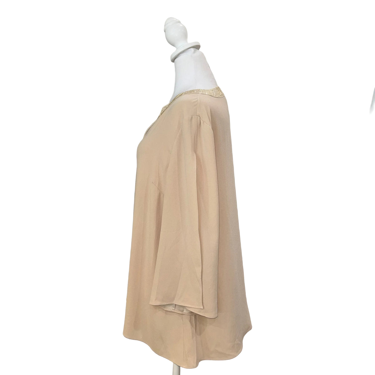 St. John Gold Trim Blouse-TOPS-Gazelle Fashion and Style
