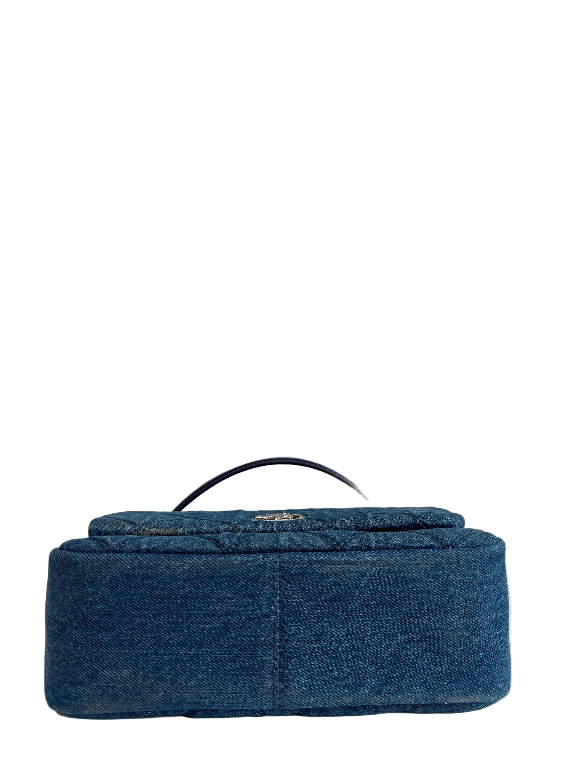 Tory Burch Small Willa Denim Shoulder Bag-HANDBAGS-Gazelle Fashion and Style