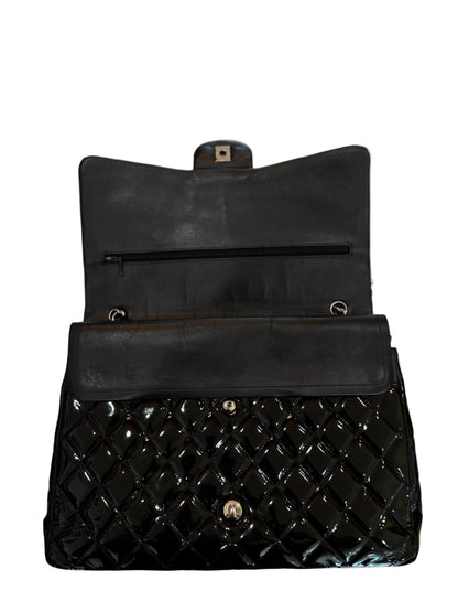Chanel Maxi Quilted Double Flap Patent Leather-HANDBAGS-Gazelle Fashion and Style