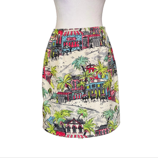 Linda Segal 1990s Tropical Skirt- Gazelle Fashion and Style