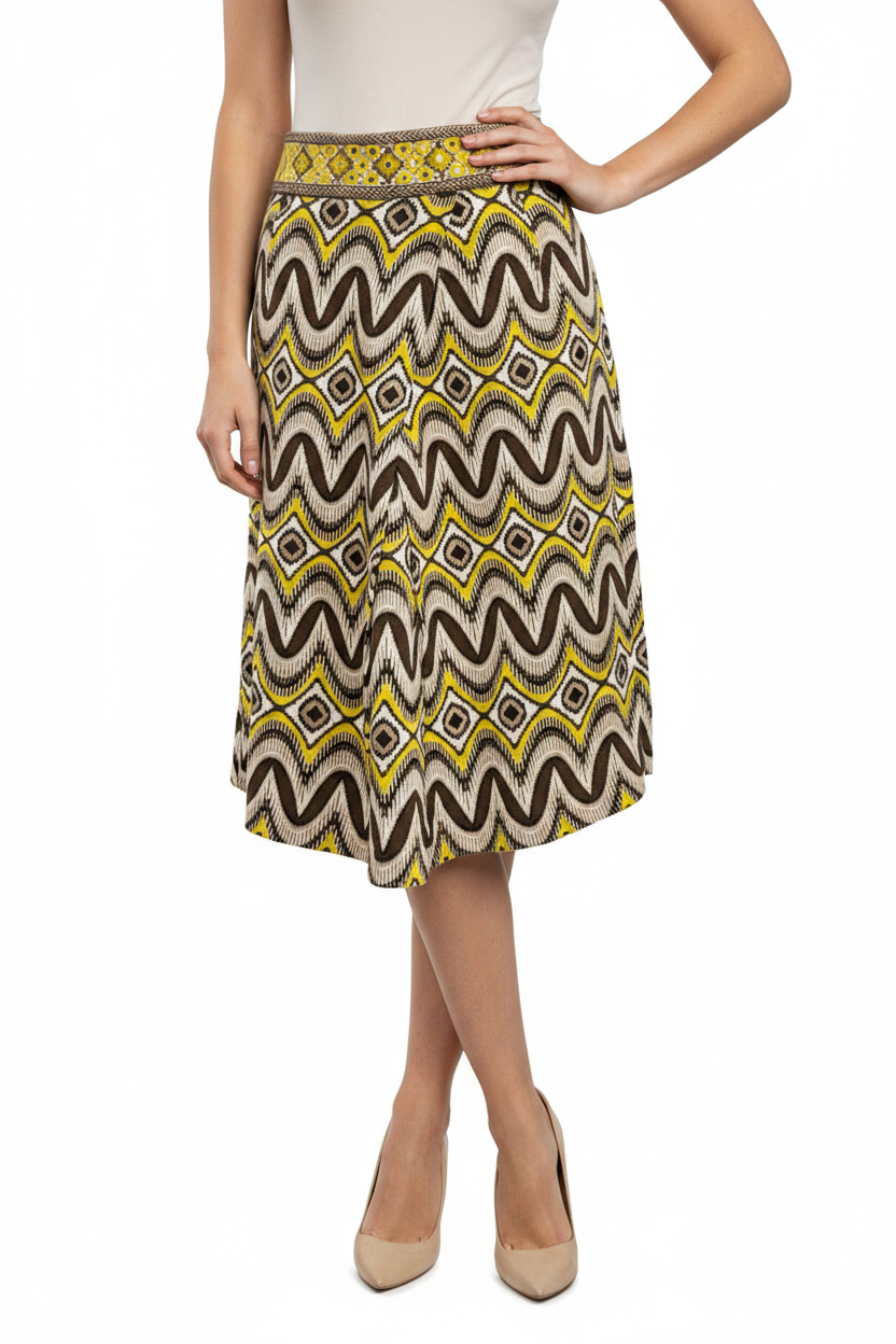 Tory Burch Midi Skirt- Gazelle Fashion and Style