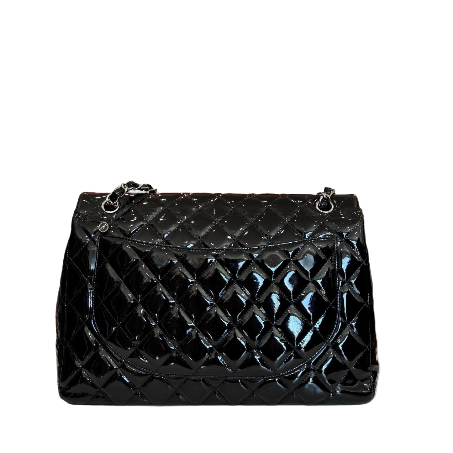 Chanel Maxi Quilted Double Flap Patent Leather-HANDBAGS-Gazelle Fashion and Style