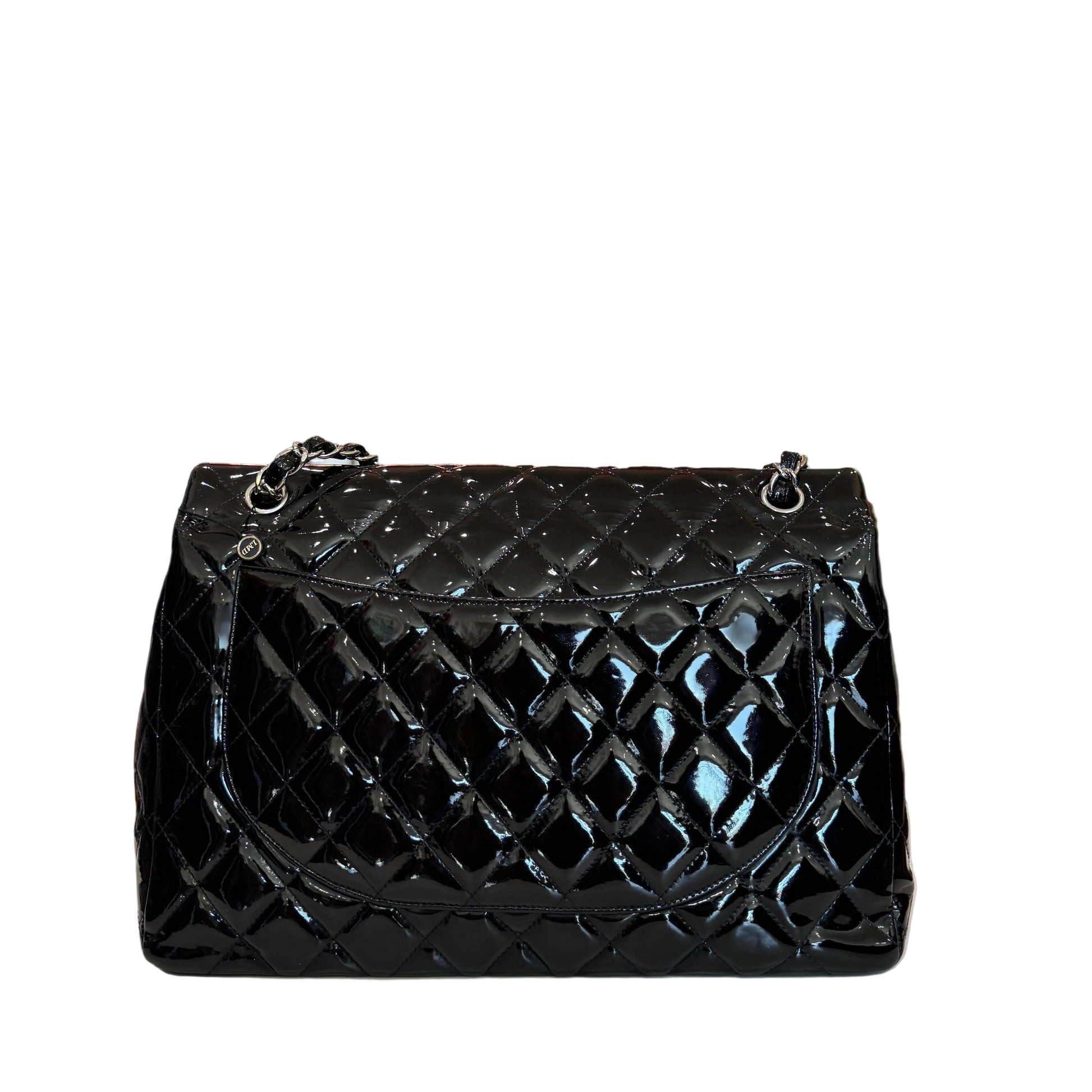 Chanel Maxi Quilted Double Flap Patent Leather-HANDBAGS-Gazelle Fashion and Style