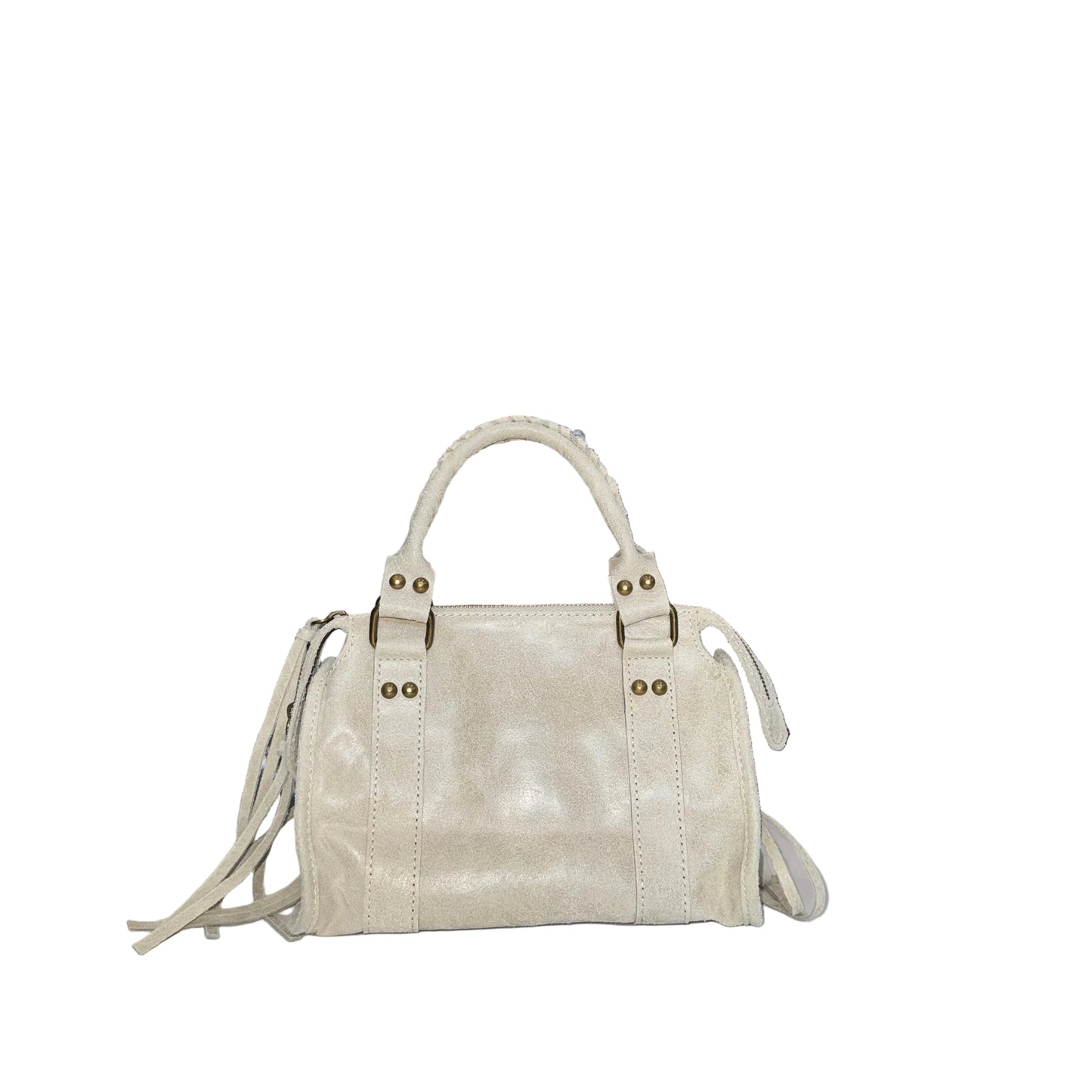 Top Handle Leather Handbag-HANDBAGS-Gazelle Fashion and Style