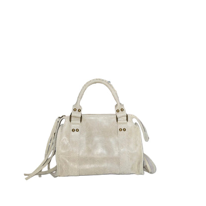 Top Handle Leather Handbag-HANDBAGS-Gazelle Fashion and Style
