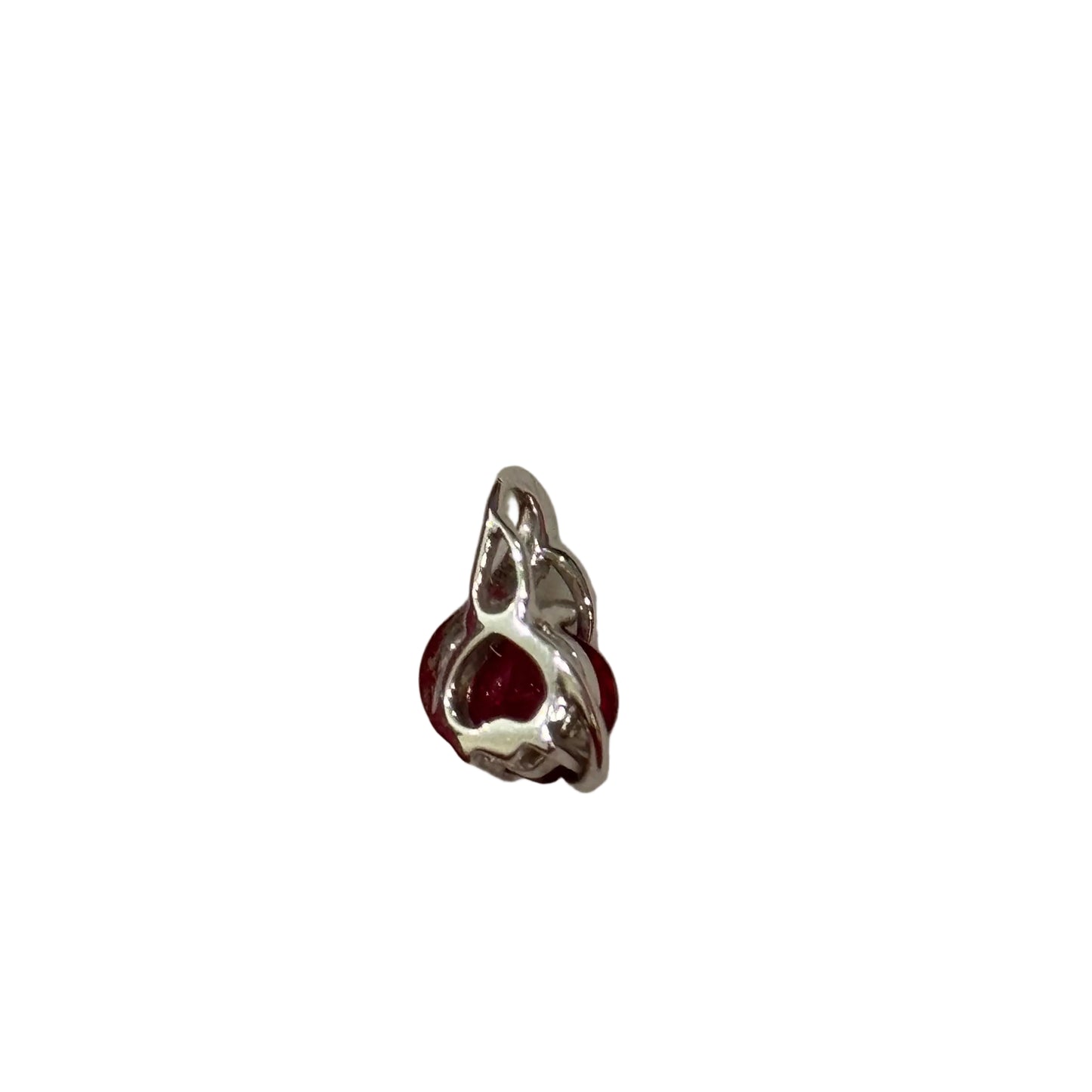 Chatham 14K White Gold Ruby Pendant-JEWELRY-Gazelle Fashion and Style