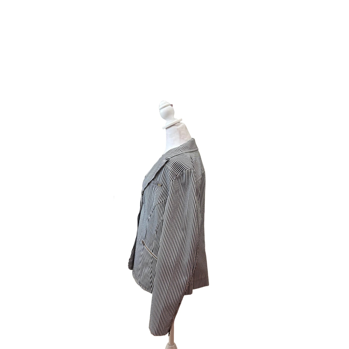 St John Sport Stripped Blazer-BLAZER-Gazelle Fashion and Style