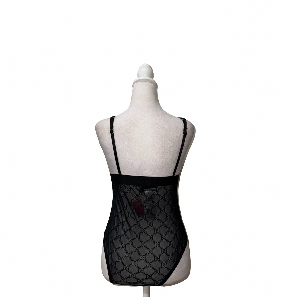 Gucci Sheer Black Bodysuit- Gazelle Fashion and Style 