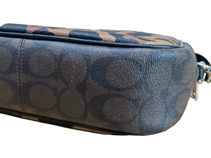 Jamie Camera Bag in Signature Canvas with Leopard Print-HANDBAGS-Gazelle Fashion and Style