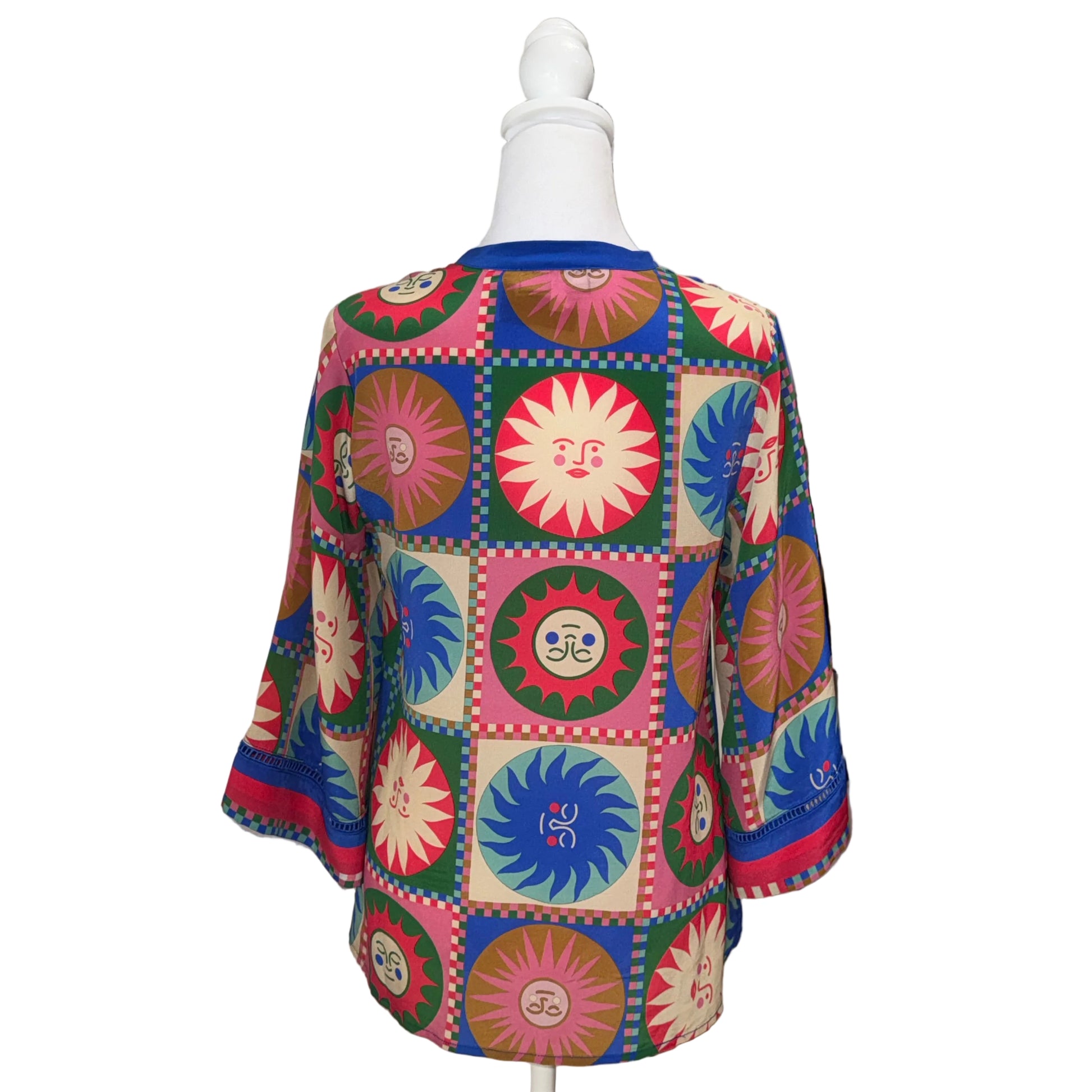 Johnny Was Front Tie Villa Blouse- Gazelle Fashion and Style 