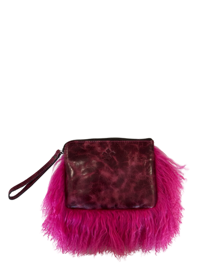 Patricia Nash Faux Fur Leather Wristlet- Gazelle Fashion and Style 