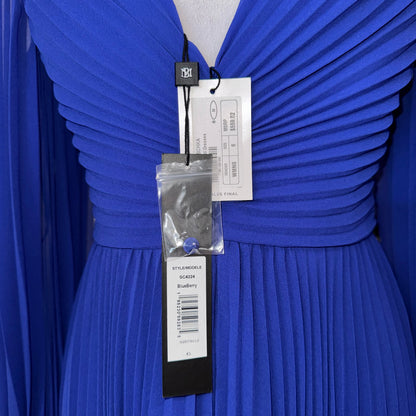 Badgely Mischka Pleated Maxi Dress-DRESS-Gazelle Fashion and Style