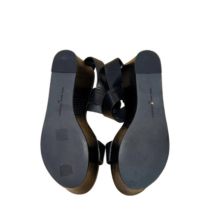 Vera Wang Lavender Black Wedge Heels- Gazelle Fashion and Style 