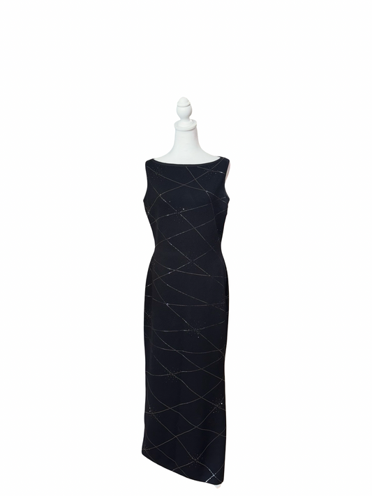 St. John. Evening Shimmer Knit Dress- Gazelle Fashion and Style 