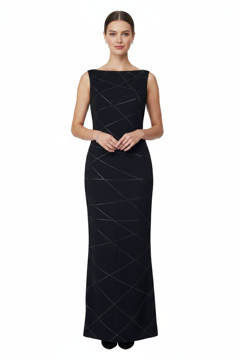 St. John. Evening Shimmer Knit Dress- Gazelle Fashion and Style 