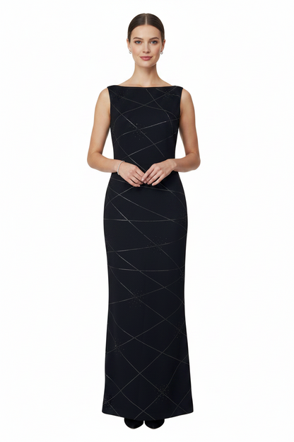 St. John. Evening Shimmer Knit Dress- Gazelle Fashion and Style 