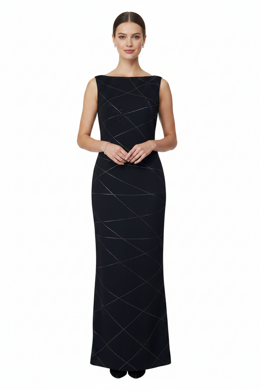 St. John. Evening Shimmer Knit Dress- Gazelle Fashion and Style 