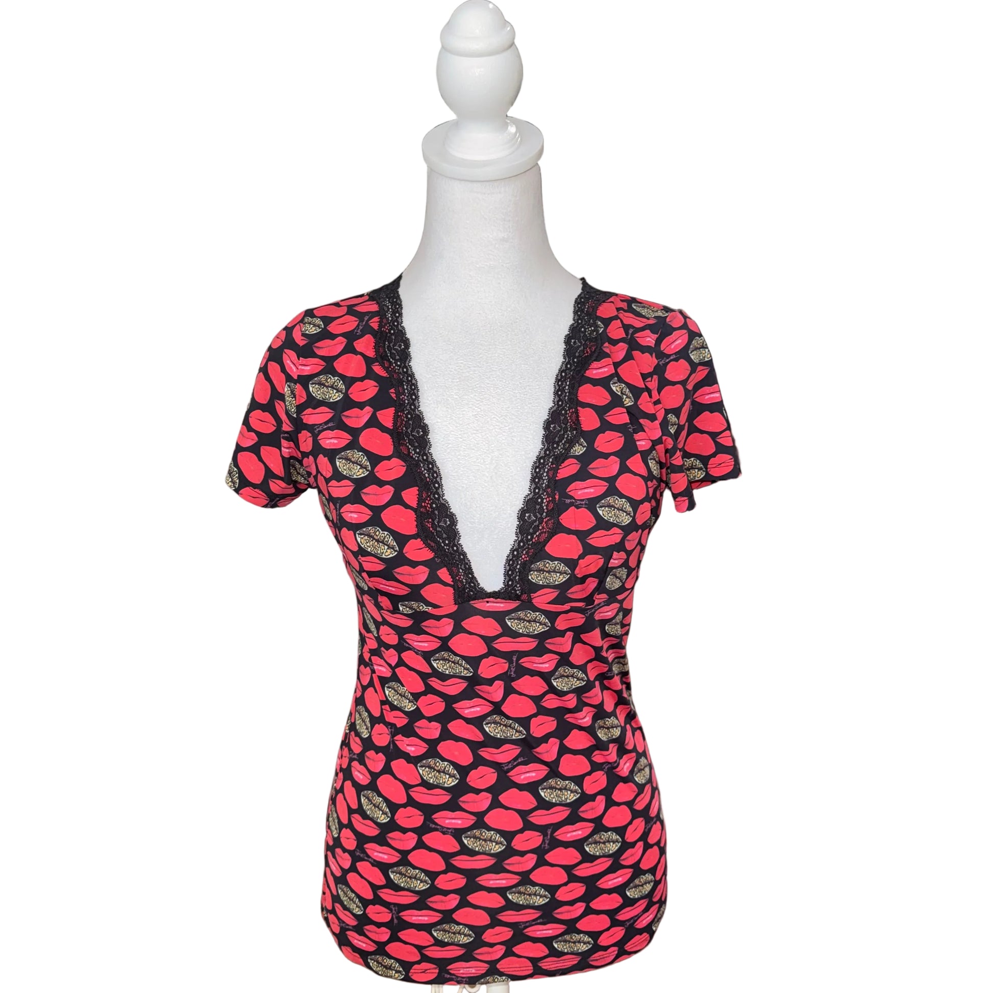 JustCavalli Short Sleeve Camisole- Gazelle Fashion and Style 