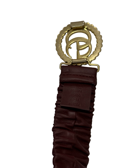 Gucci Scrunch Leather Belt-Accessories-Gazelle Fashion and Style