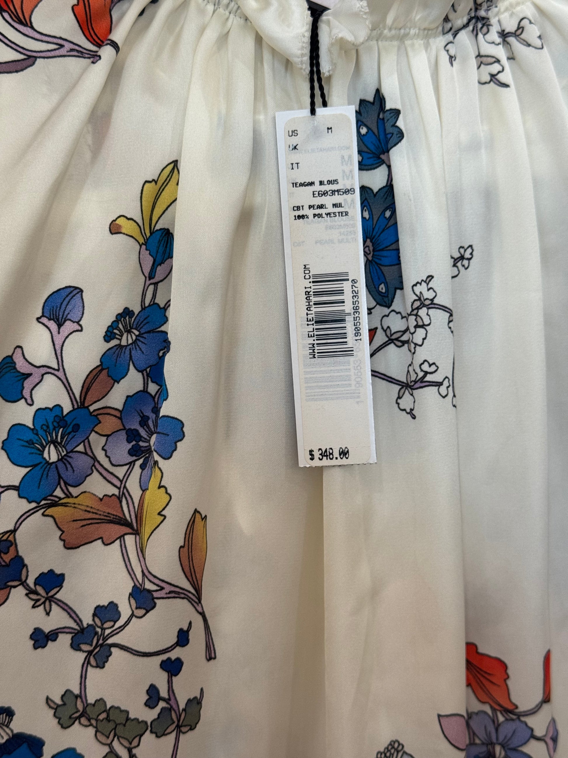 Eli Tahari Floral Pattern Top- Gazelle Fashion and Style 