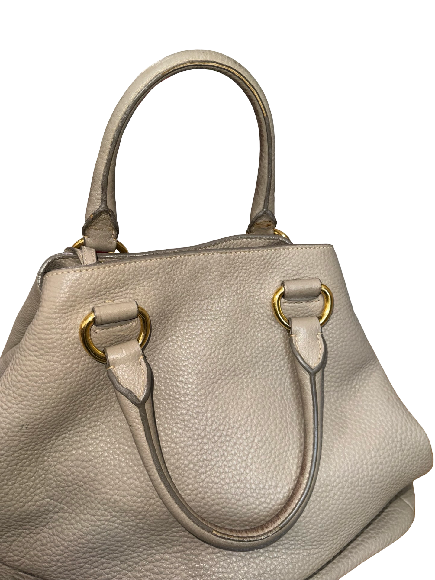 Prada Vitello Daino Leather Handle Bag