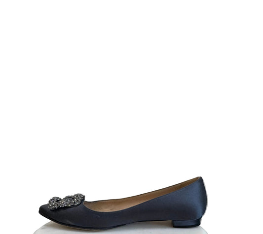 Satin Crystal Buckle manolo blank-SHOES-Gazelle Fashion and Style