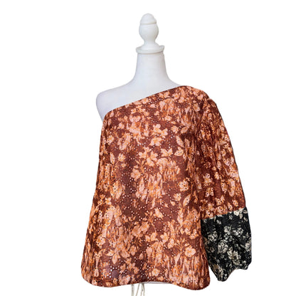 Anthropologie One Sleeve Top-TOPS-Gazelle Fashion and Style