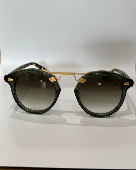 Krewe STL II Round Glasses-SUNGLASSES-OS-Green-Excellent-Gazelle Fashion and Style