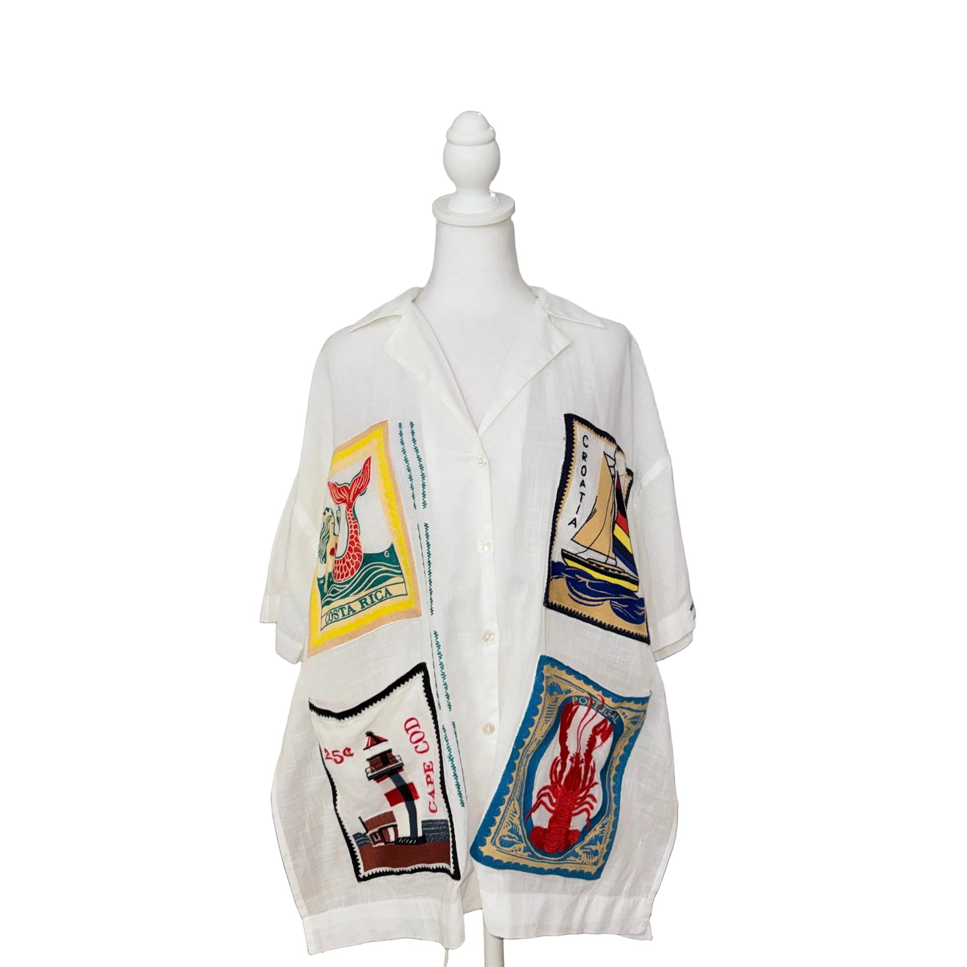 Celandine 100% Cotton Embroidered Top- Gazelle Fashion and Style 
