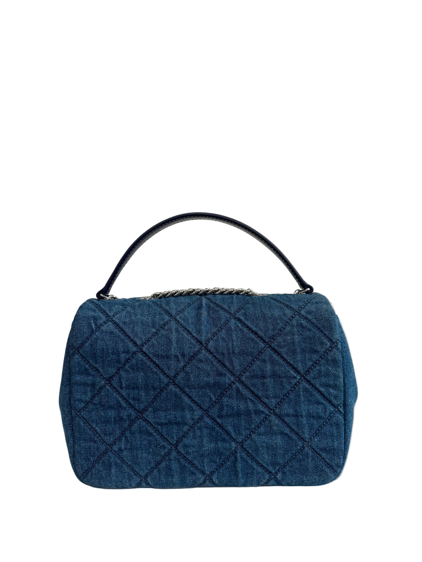 Tory Burch Small Willa Denim Shoulder Bag-HANDBAGS-Gazelle Fashion and Style