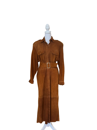 Maglia Brown Button-Up Dress-DRESS-Gazelle Fashion and Style