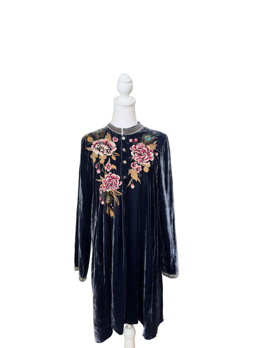 Johnny Was Quito Velvet Dress- Gazelle Fashion and Style 