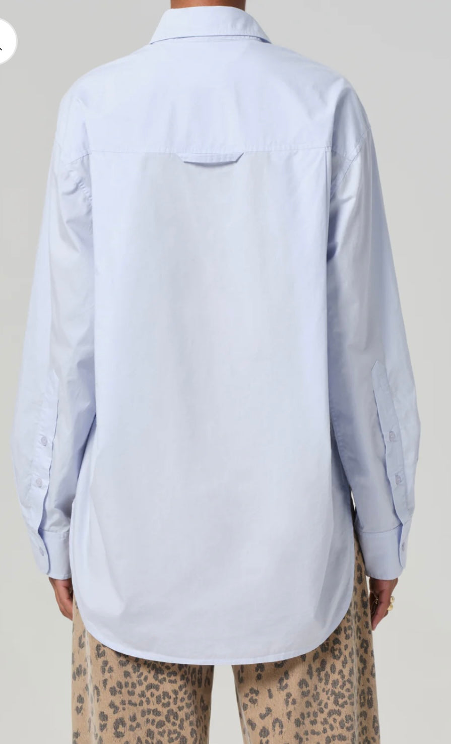 Citizens of Humanity Light Blue Button-Up Shirt-TOPS-Gazelle Fashion and Style