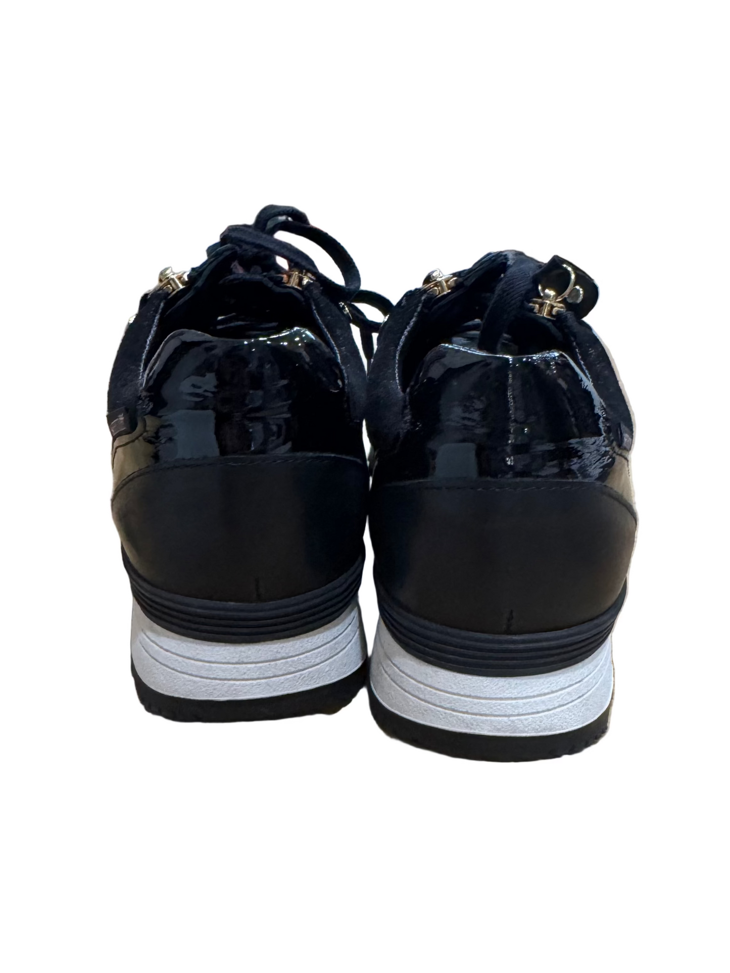 Black Sneakers with Zip Detail-SNEAKER-Gazelle Fashion and Style