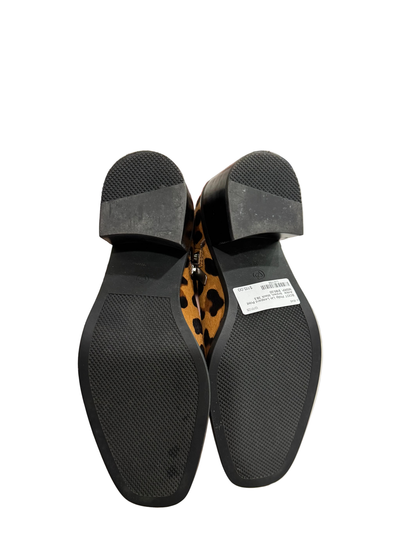 Philip Lin Leopard Print Ankle Boots-BOOT-Gazelle Fashion and Style