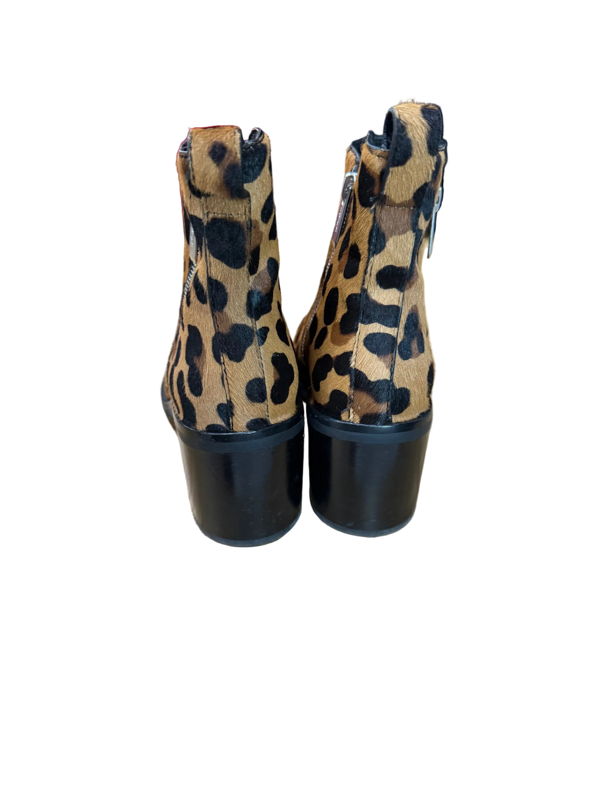 Philip Lin Leopard Print Ankle Boots-BOOT-Gazelle Fashion and Style