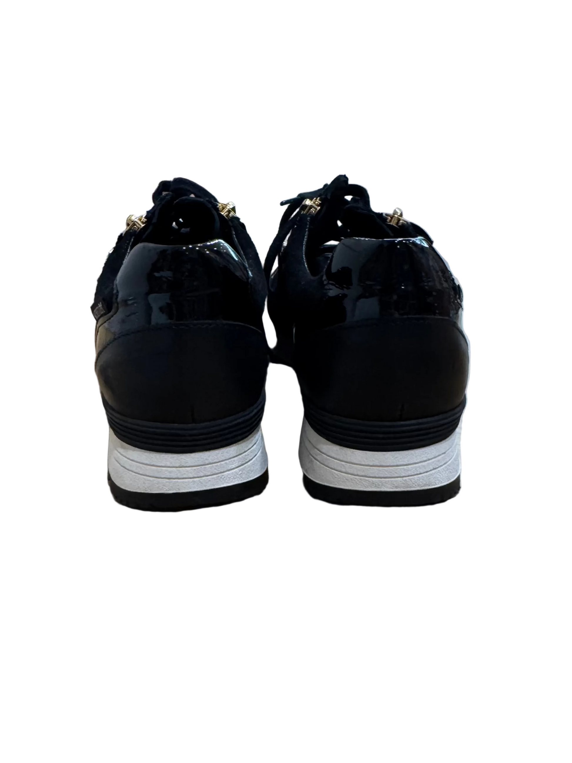 Mephisto Black Sneakers with Zip Details-SNEAKER-Gazelle Fashion and Style