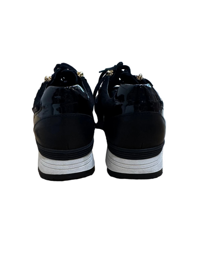 Mephisto Black Sneakers with Zip Details-SNEAKER-Gazelle Fashion and Style
