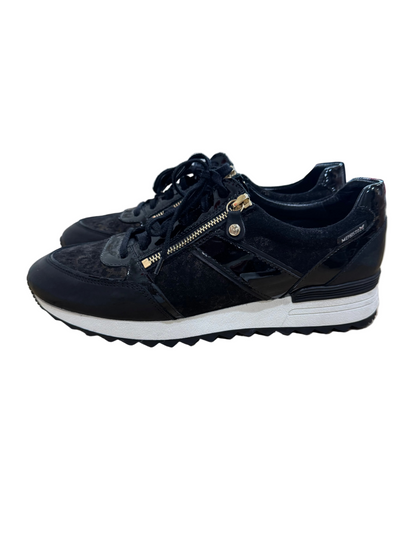 Mephisto Black Sneakers with Zip Details-SNEAKER-Gazelle Fashion and Style
